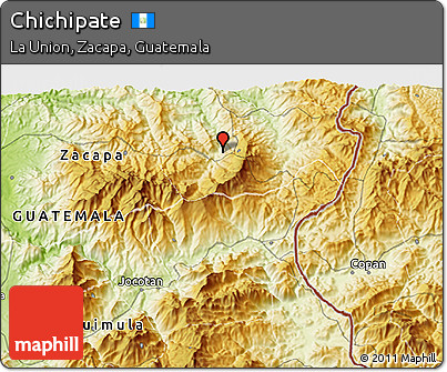 Physical 3D Map of Chichipate