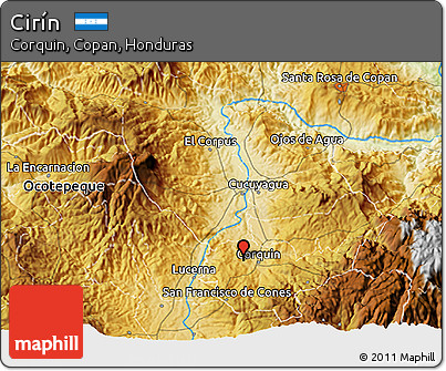 Physical 3D Map of Cirín