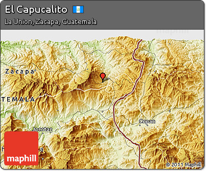 Physical 3D Map of El Capucalito