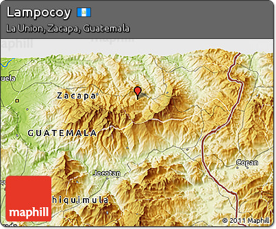 Physical 3D Map of Lampocoy