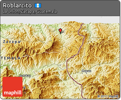 Physical 3D Map of Roblarcito