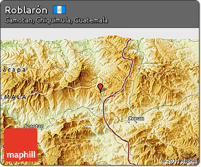 Physical 3D Map of Roblarón