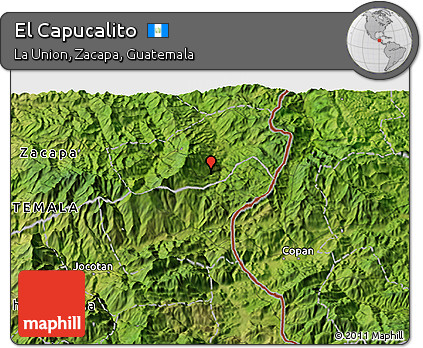 Satellite 3D Map of El Capucalito
