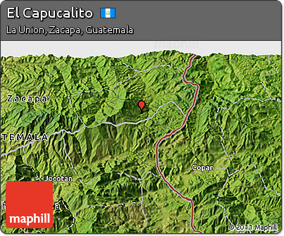 Satellite 3D Map of El Capucalito