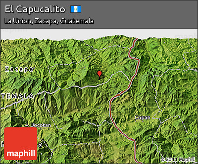 Satellite 3D Map of El Capucalito