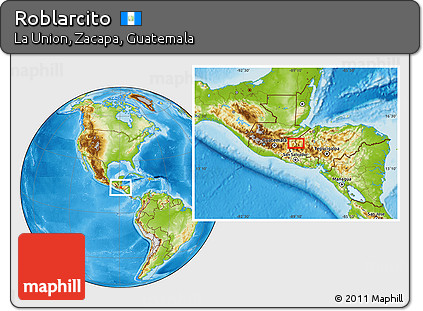 Physical Location Map of Roblarcito
