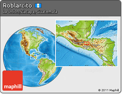 Physical Location Map of Roblarcito