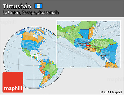 Political Location Map of Timushán