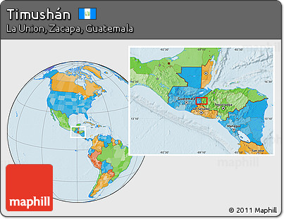 Political Location Map of Timushán