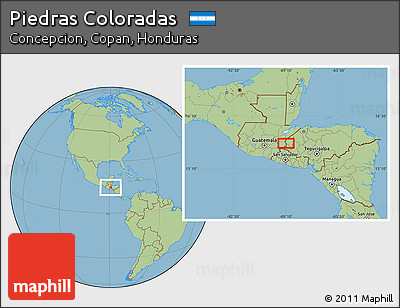 Savanna Style Location Map of Piedras Coloradas
