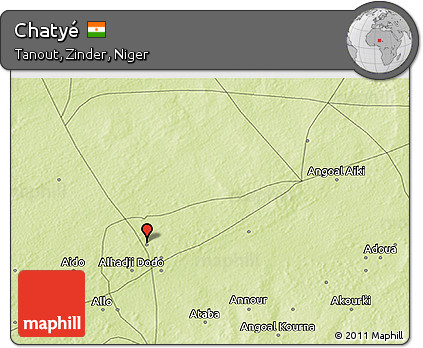 Physical 3D Map of Chatyé