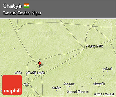 Physical 3D Map of Chatyé