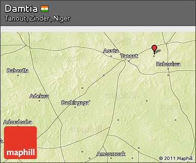 Physical 3D Map of Damtia