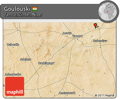 Satellite 3D Map of Goulouski