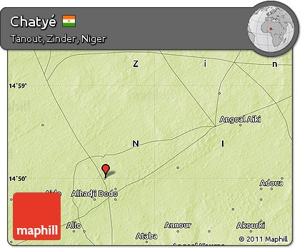 Physical Map of Chatyé