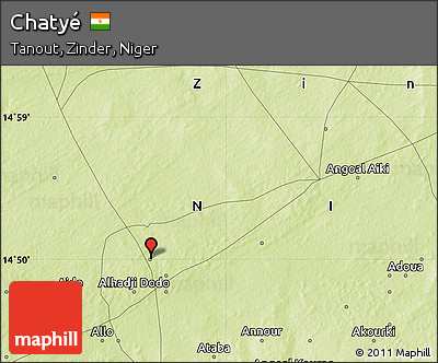 Physical Map of Chatyé
