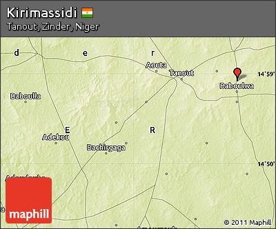 Physical Map of Kirimassidi