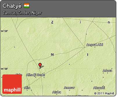 Physical Map of Chatyé