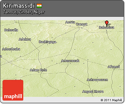 Physical Panoramic Map of Kirimassidi