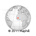 Outline Map of the Area around 14° 46' 42" N, 8° 25' 30" W, rectangular outline