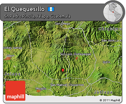 Satellite 3D Map of El Quequesillo