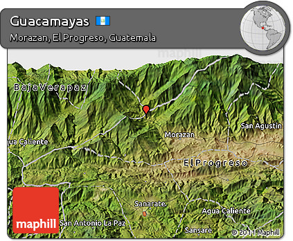 Satellite 3D Map of Guacamayas