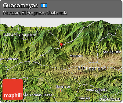Satellite 3D Map of Guacamayas