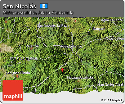 Satellite 3D Map of San Nicolás