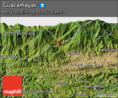 Satellite 3D Map of Guacamayas