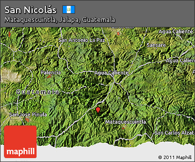 Satellite 3D Map of San Nicolás