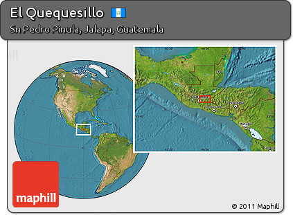 Satellite Location Map of El Quequesillo