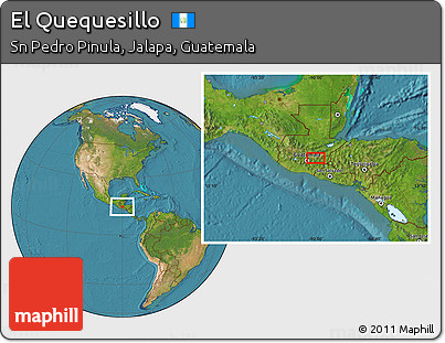 Satellite Location Map of El Quequesillo
