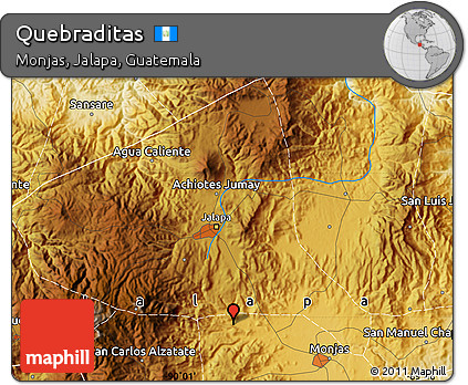 Physical Map of Quebraditas