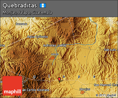 Physical Map of Quebraditas