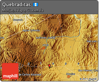 Physical Map of Quebraditas
