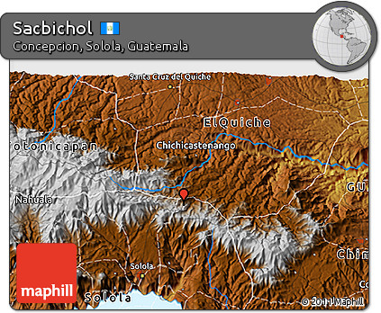 Physical 3D Map of Sacbichol