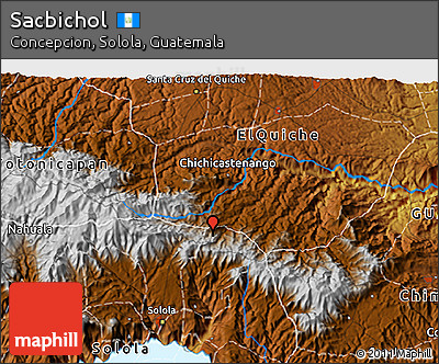 Physical 3D Map of Sacbichol
