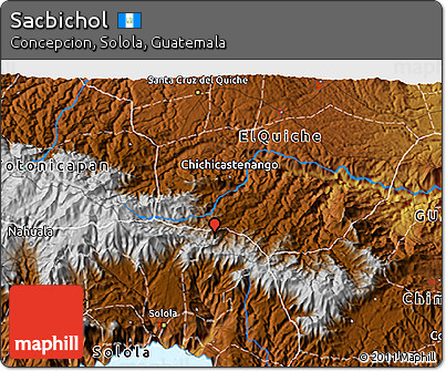 Physical 3D Map of Sacbichol