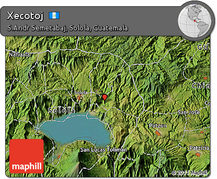 Satellite 3D Map of Xecotoj