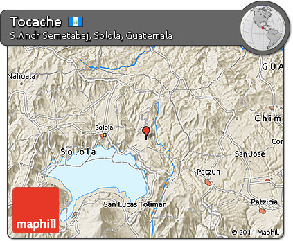 Shaded Relief 3D Map of Tocache