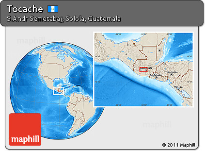 Shaded Relief Location Map of Tocache