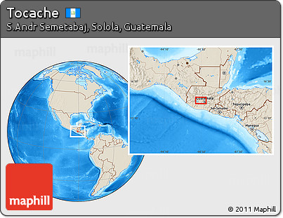 Shaded Relief Location Map of Tocache