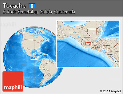 Shaded Relief Location Map of Tocache