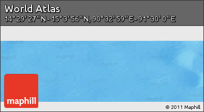 Physical Panoramic Map of the Area around 14° 46' 42" N, 91° 1' 30" E