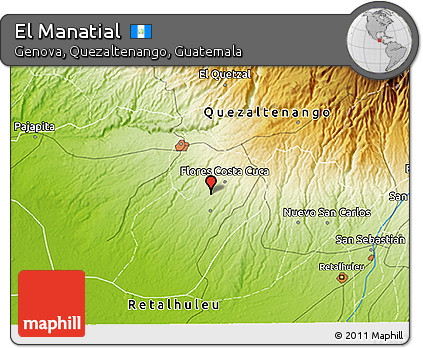 Physical 3D Map of El Manatial