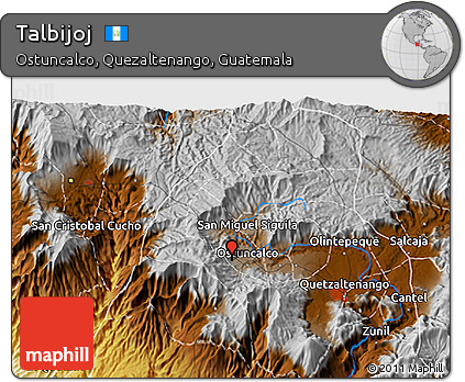 Physical 3D Map of Talbijoj