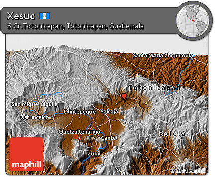 Physical 3D Map of Xesuc