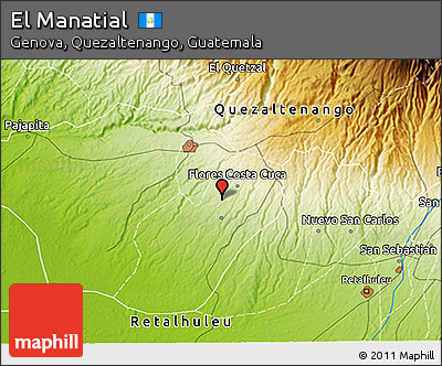 Physical 3D Map of El Manatial