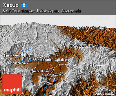 Physical 3D Map of Xesuc