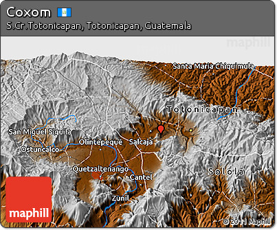 Physical 3D Map of Coxom